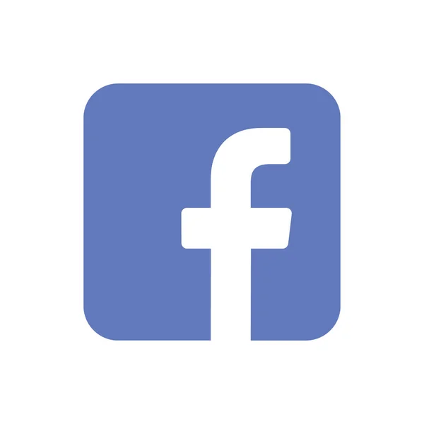 Facebook のアイコンのロゴ — ストックベクタ