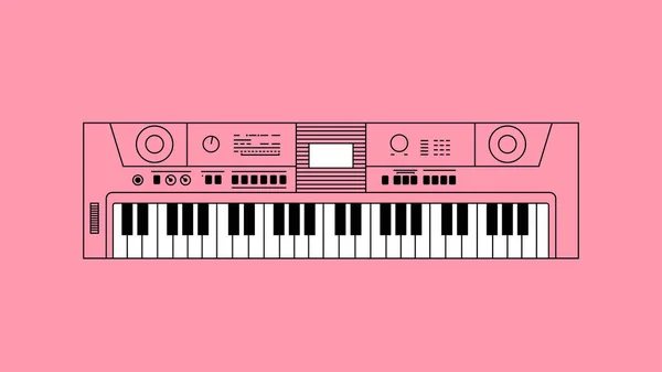 Synthesizer-plat ontwerp — Stockvector