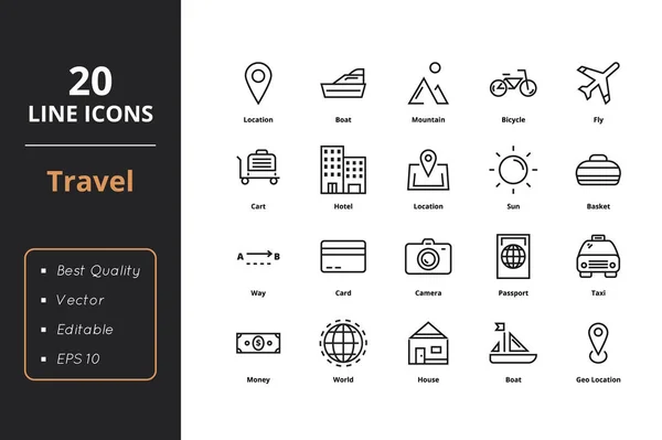 20 seyahat hattı simgeleri
