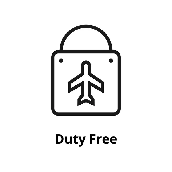 Duty free satırı simgesi — Stok Vektör