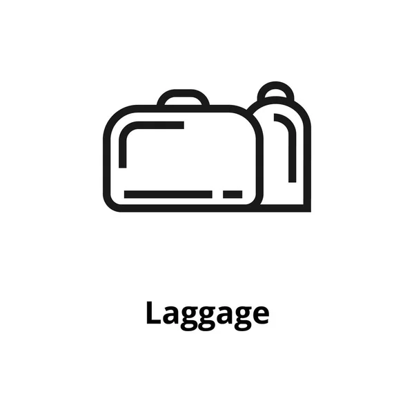 Luggage Line Icon — Stock Vector
