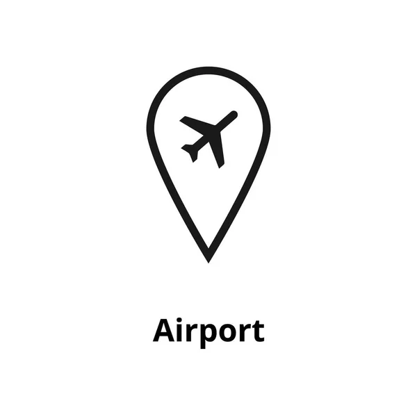 Значок линии аэропорта — стоковый вектор