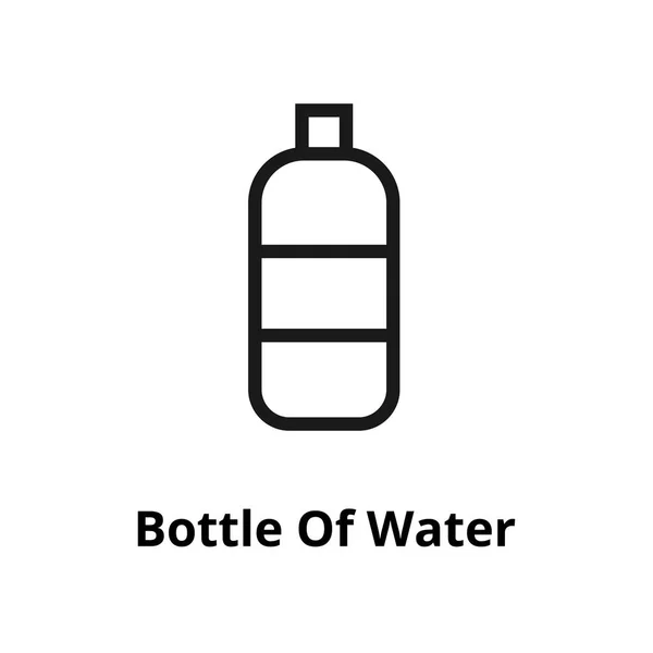 Butelka ikona linii wodnej — Wektor stockowy