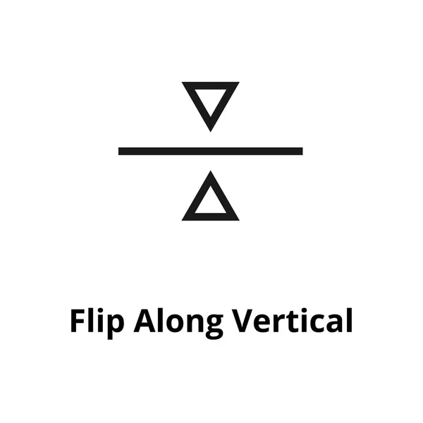 Перевернути піктограму вертикальної лінії — стоковий вектор