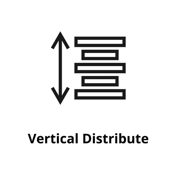 Вертикальна піктограма лінії розподілу — стоковий вектор
