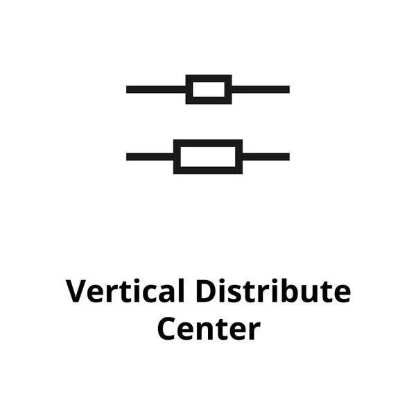 Вертикальна піктограма центру розподілу лінії — стоковий вектор