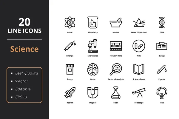 20 bilim satırı simgesi