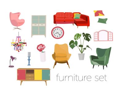 vector furniture illustration.  clipart