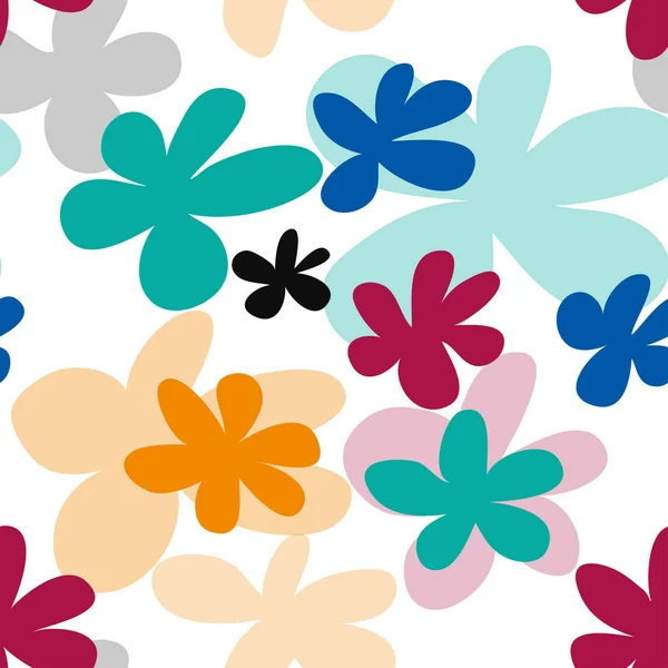 Vector floral naadloze patter staal — Stockvector