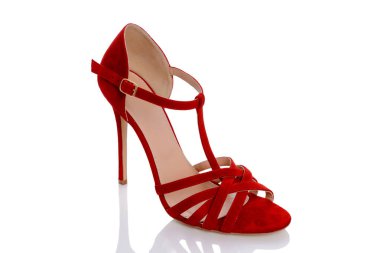 beyaz zemin üzerine mavi sandalet