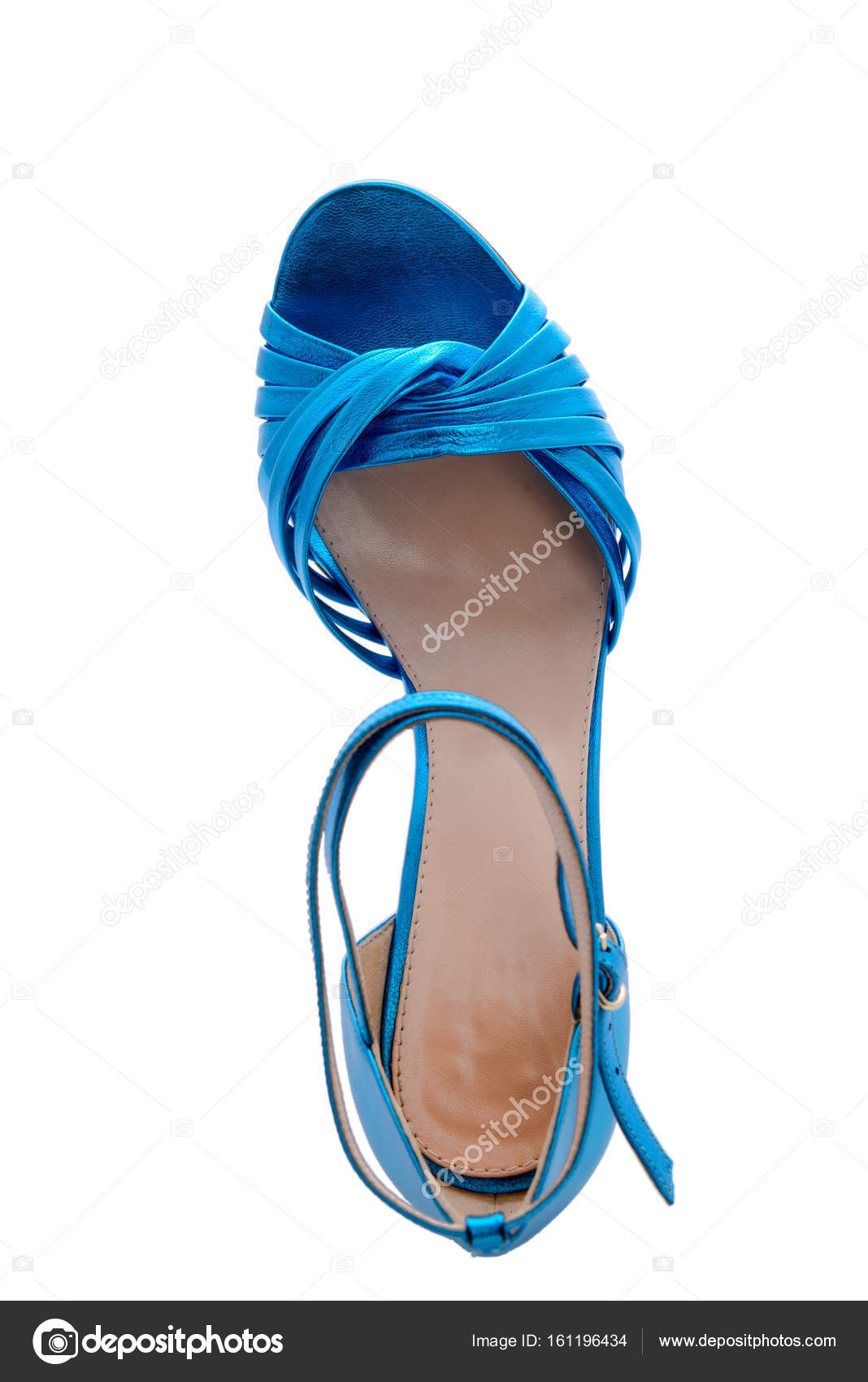bright blue sandals