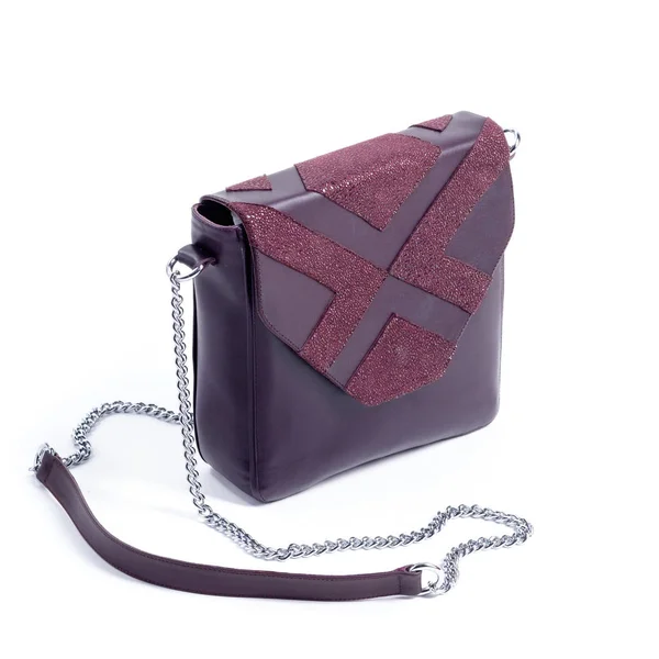 Tasche Clutch Mischung aus Burgund und violette Farbe — Stockfoto