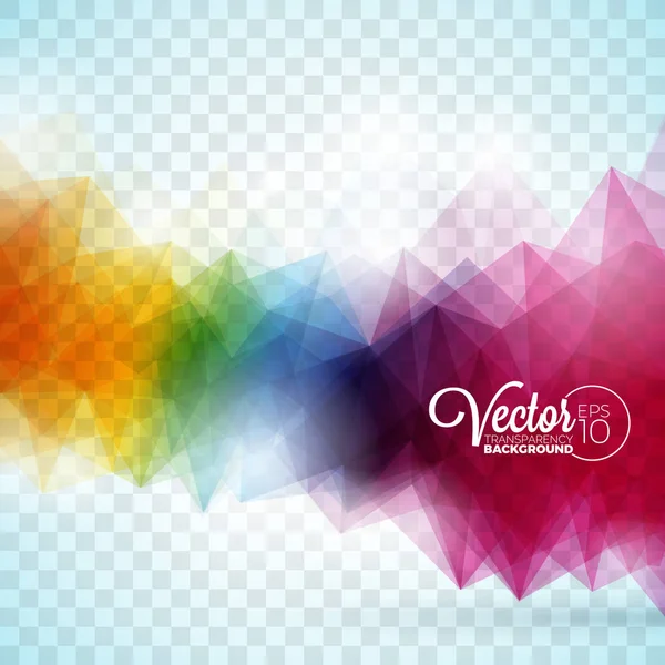 Soyut vektör geometrik üçgenler tasarım şeffaf arka plan üzerinde. Poligonal illüstrasyon.