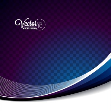 Soyut vektör dalga tasarım şeffaf arka plan üzerinde.