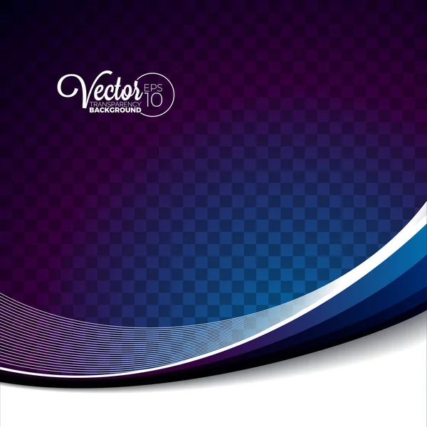 Soyut vektör dalga tasarım şeffaf arka plan üzerinde.