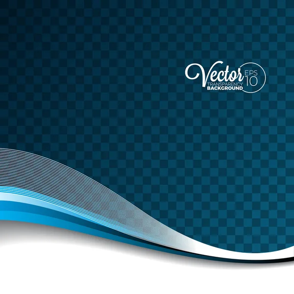 Soyut vektör dalga tasarım şeffaf arka plan üzerinde.