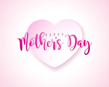 Pembe arka planda şöminesi olan anneler günü tebrik kartın kutlu olsun. Pankart, el ilanı, davetiye, broşür ve poster için tipografik tasarım içeren Vektör Kutlama İllüstrasyonu şablonu.