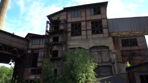 Obszar Dolny Vitkovice Jest Zabytkiem Historycznym Centrum Ostrawy — Wideo stockowe