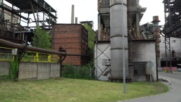 Het Lagere Gebied Vitkovice Een Historisch Monument Het Centrum Van — Stockvideo