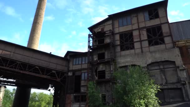 Het Lagere Gebied Vitkovice Een Historisch Monument Het Centrum Van — Stockvideo