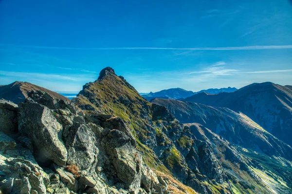 Widok na piękne góry Ostry Rohac, Słowacja Tatry Zachodnie — Zdjęcie stockowe