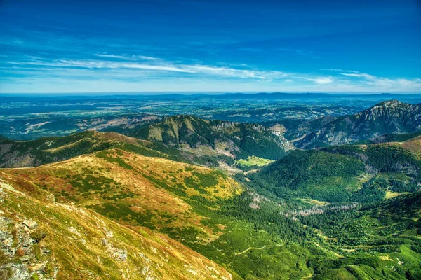 Beautiful Western Tatras and their treks around Beranec, Ostry Rohac, Volovec, Hruby vrch — Stock Photo, Image