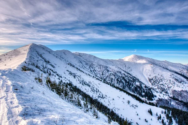 Panoramisch uitzicht op het prachtige berglandschap in de Mala Fatra, slowakije — Stockfoto