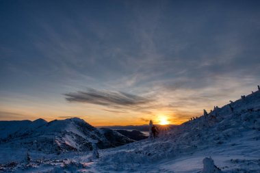 Mala Fatra Dağları, Slovakya Cumhuriyeti, Avrupa 'da şaşırtıcı gün doğumu