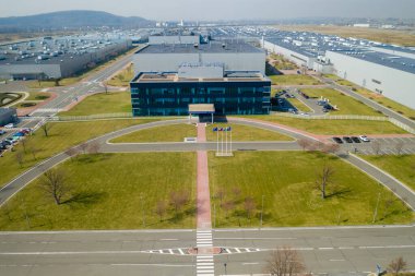 Avrupa 'da Modern Otomobil Fabrikasının Havadan Çekimi, Czech Hyundai 15.03.2020