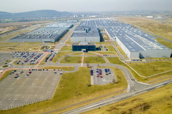 Avrupa 'da Modern Otomobil Fabrikasının Havadan Çekimi, Czech Hyundai 15.03.2020