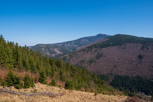 Vista Lysa Hora Beskydy Mountains Czech Beskydy Mountains — Fotografia de Stock