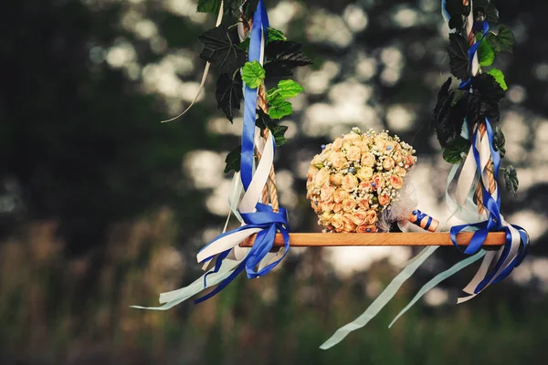 Um buquê de casamento — Fotografia de Stock