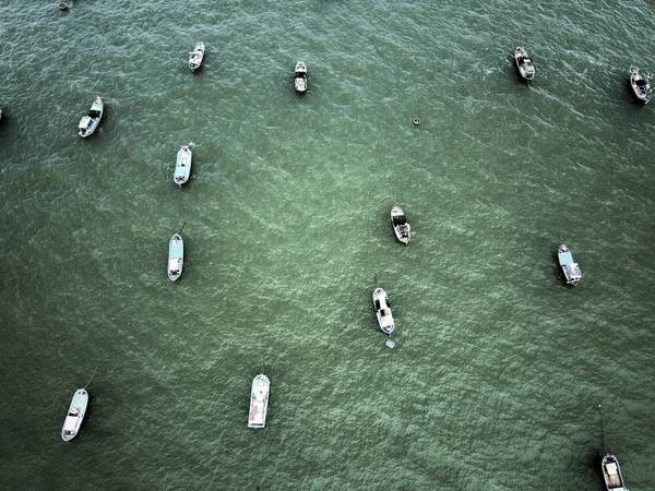 Fishing boats in the high sea photo Vietnamese sea — Stock Photo, Image