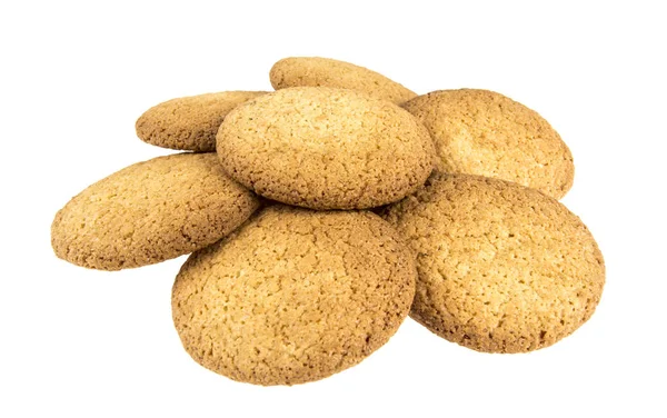 Oatmeal cookies on a white background — Stock Photo, Image