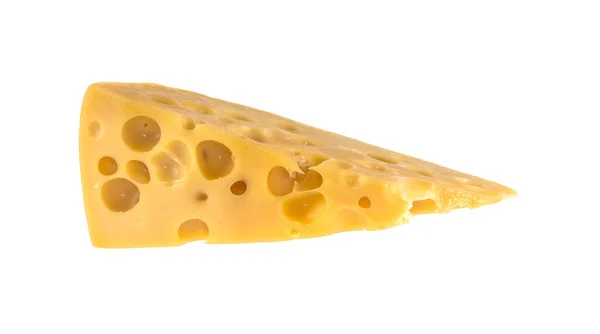 Cheese maasdam on white background — Stock Photo, Image