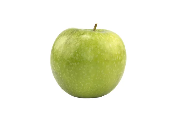 Maçã verde, isolada sobre fundo branco — Fotografia de Stock