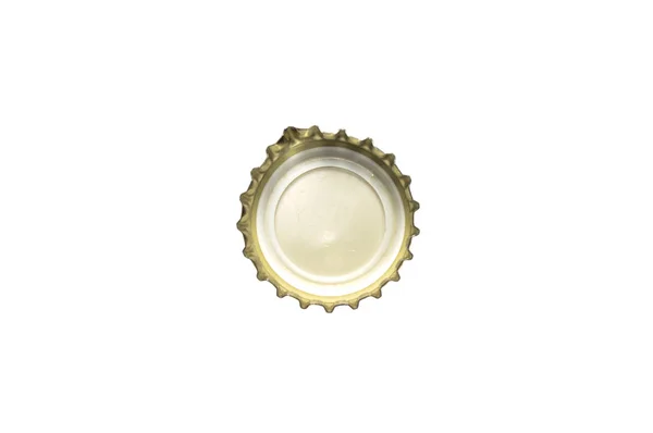 Tappo corona su sfondo bianco — Foto Stock