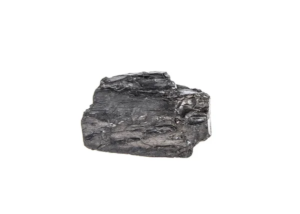 Вугілля на ізольованому білому тлі — стокове фото