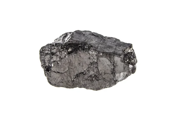 Вугілля на ізольованому білому тлі — стокове фото