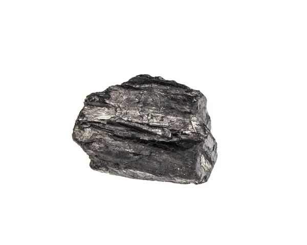 Węgiel na na białym tle — Zdjęcie stockowe