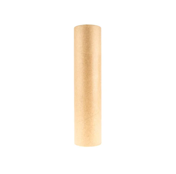 Carton tube on white background — Stock Photo, Image