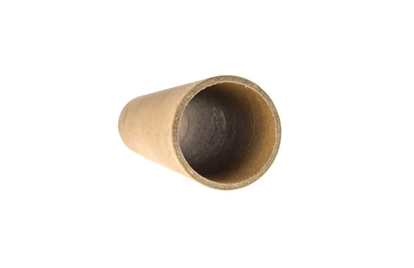 Carton tube on white background — Stock Photo, Image