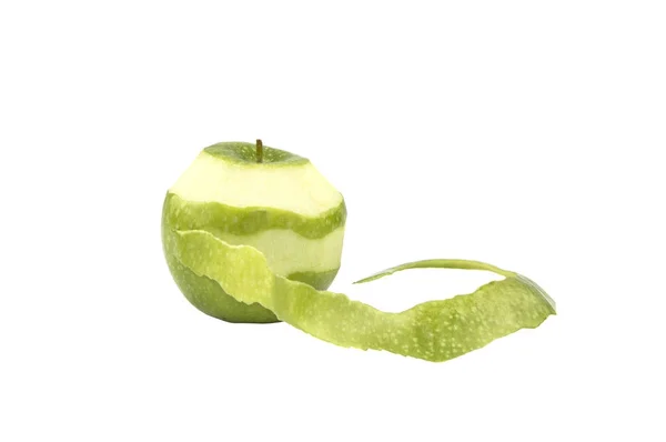 Green apple on a white background — Stock Photo, Image