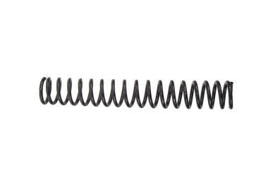 black old twisted spring on a white background clipart