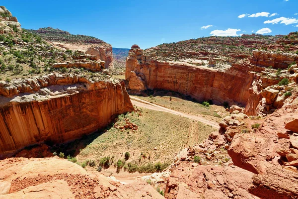 Szlak Grand Wash, Park Narodowy Capitol Reef — Zdjęcie stockowe