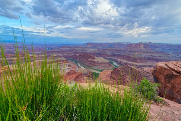 Imágenes Hdr Punto Muerto Caballo Parque Estatal Punto Muerto Utah —  Fotos de Stock