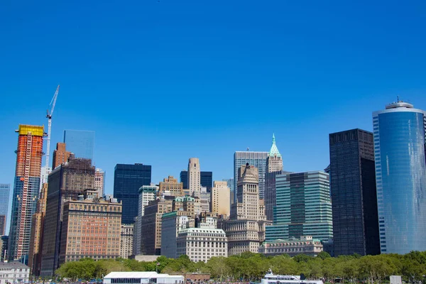 New Yorks Manhattan Skyline Stockbild