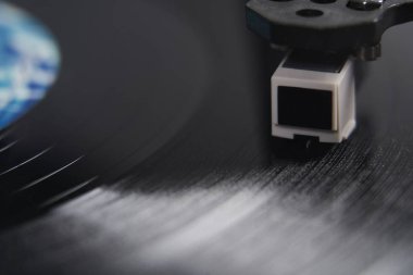 Plakçıyı Kapat Turntable Vinil Lp 'te İğne Gösterme