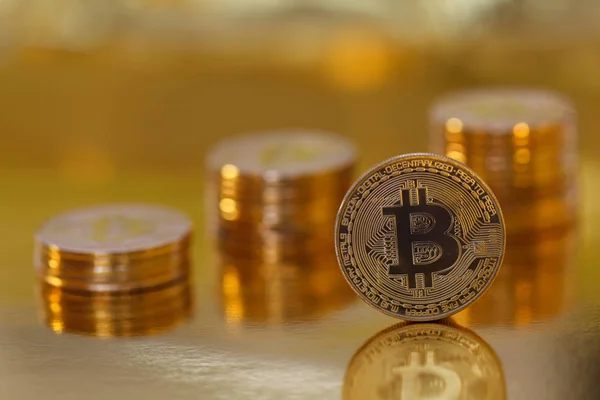 Bitcoin - moneda del futuro — Foto de Stock