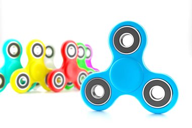Renkli topluca spinners kümesi